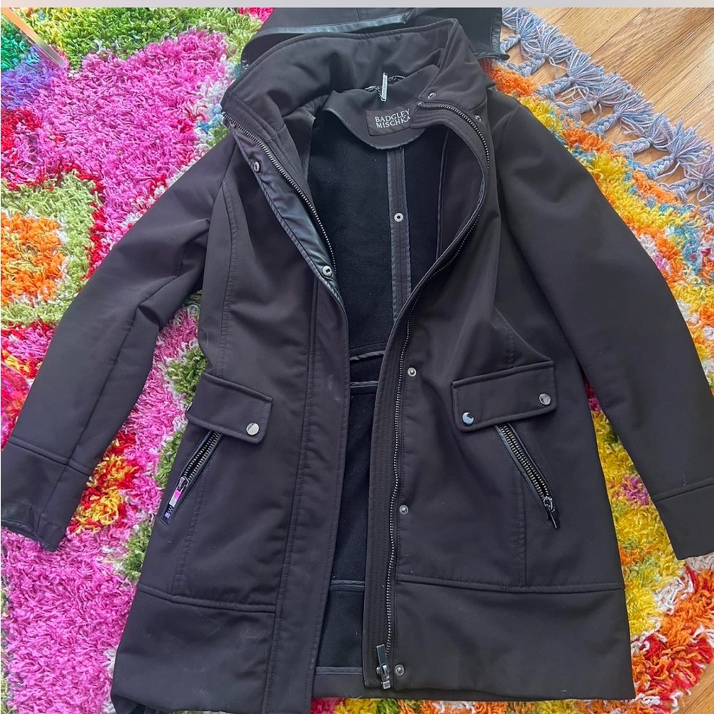Badgley mischka black coat